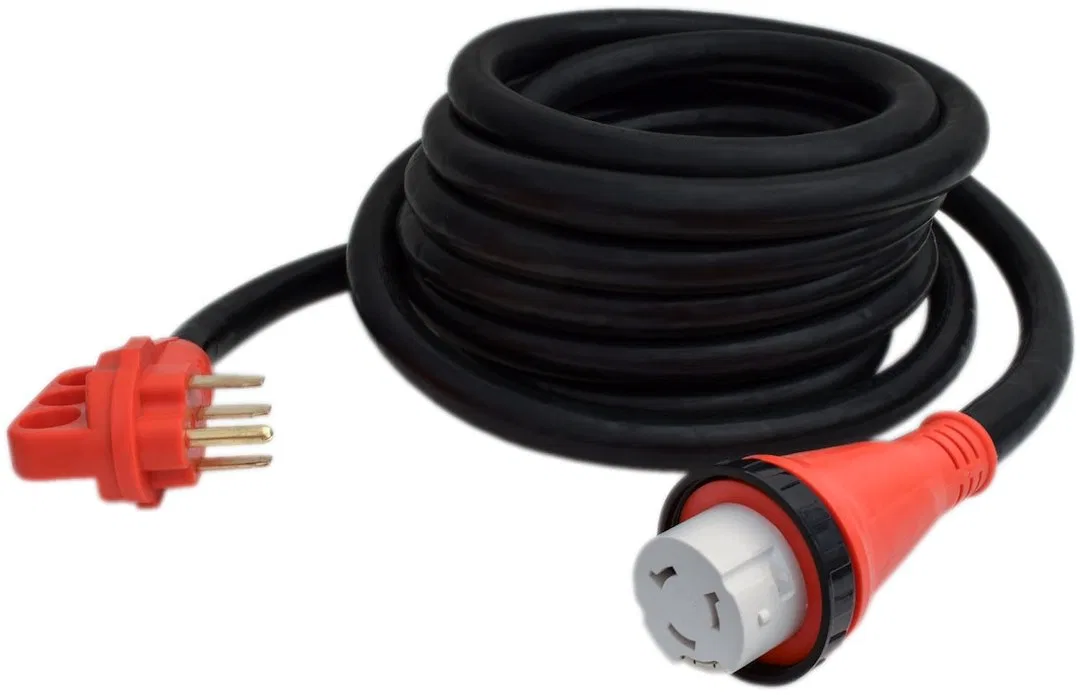 A10-5025ED – VALTERRA LLC Power Cord, Power Supply Cord 3 Prong Single Detachable Outlet With Locking Ring 50 Amp 25 ...